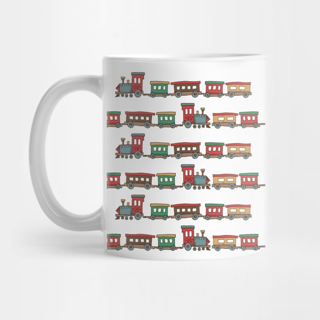 Cartoon Christmas Train by SWON Design